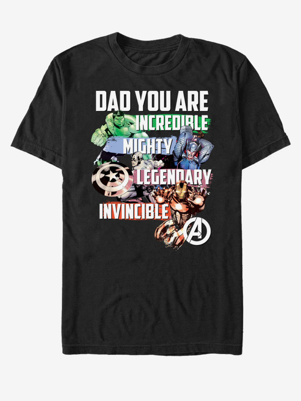 ZOOT.Fan Marvel Avenger Dad Majica crna
