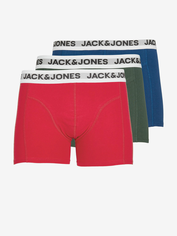 Jack & Jones Rikki 3-pack Bokserice crvena