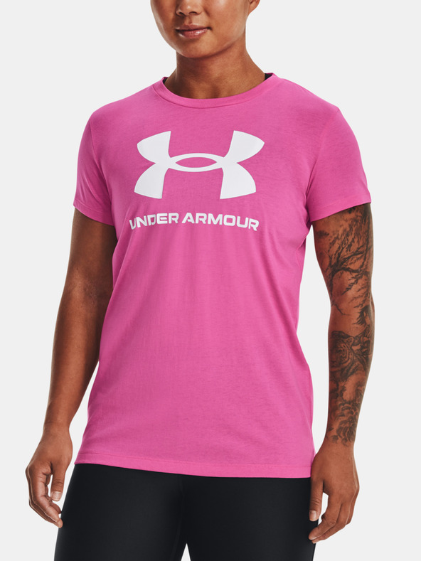 Under Armour UA W Sportstyle Logo SS Majica ružičasta