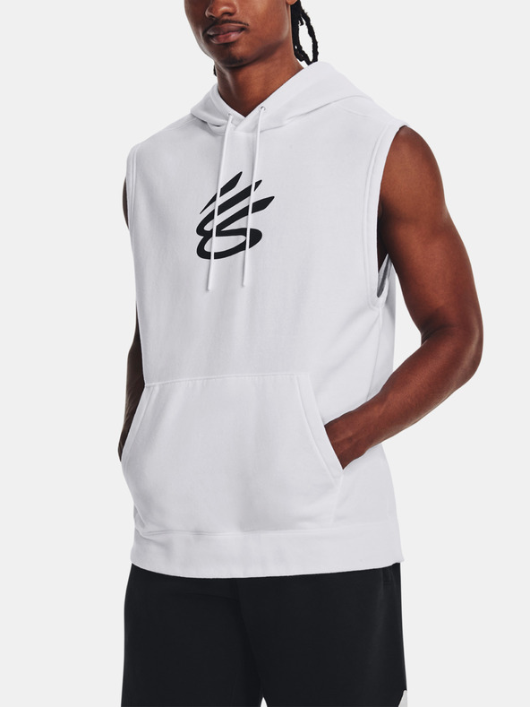 Under Armour Curry Fleece Slvls Hoodie Majica dugih rukava bijela