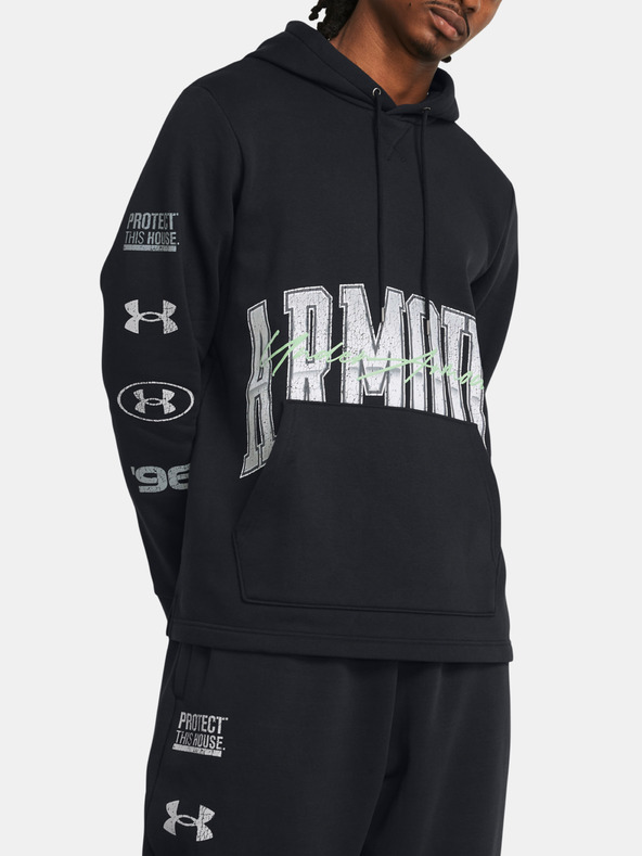 Under Armour UA Essential Flc Nov Hood Majica dugih rukava crna