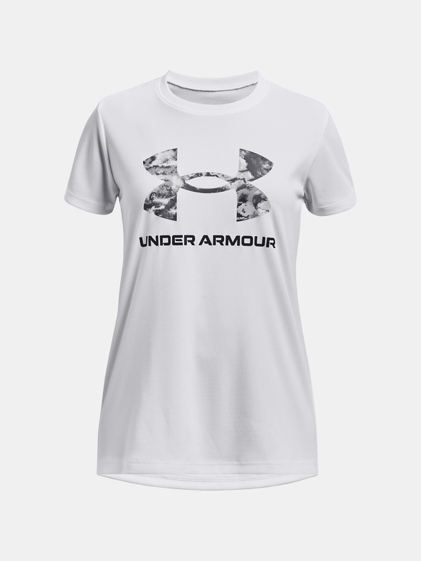 Under Armour UA Tech Print BL SSC Majica bijela