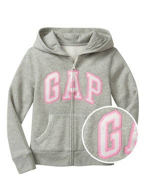 GAP Logo zip hoodie Majica dugih rukava