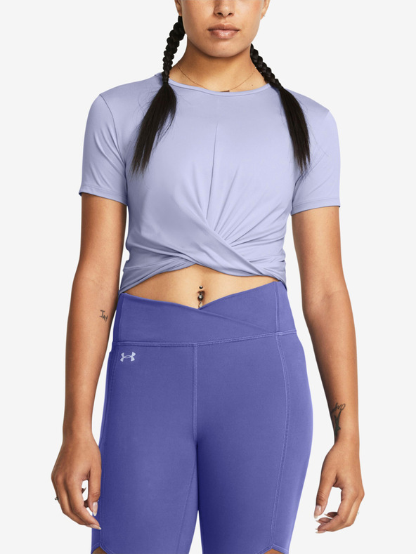 Under Armour Motion Crossover Crop SS Majica ljubičasta