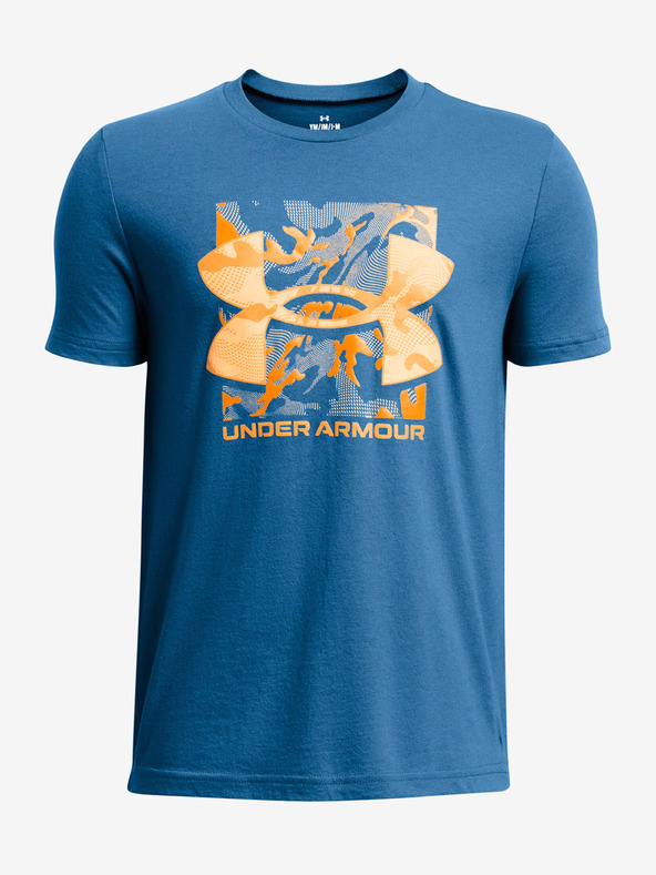Under Armour UA B Box Logo Camo SS Mfo Majica dječja plava