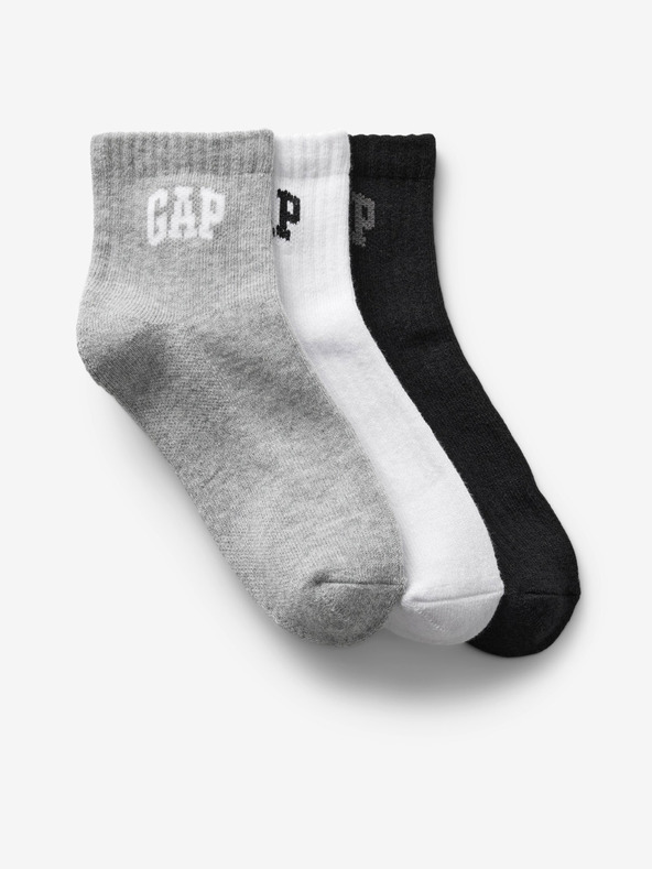 GAP 3 para dječjih čarapa siva