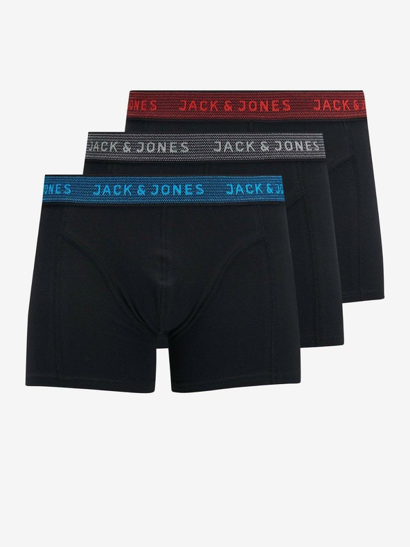 Jack & Jones 3-pack Bokserice crna
