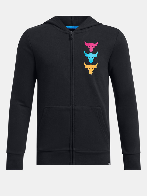 Under Armour Project Rock Boys LS FZ HD Trenirka (gornji dio) dječja crna