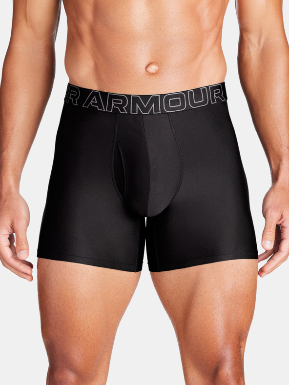 Under Armour UA Performance Tech 6in 3-pack Bokserice crna