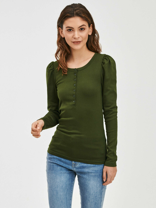 GAP Modern Henley Majica zelena