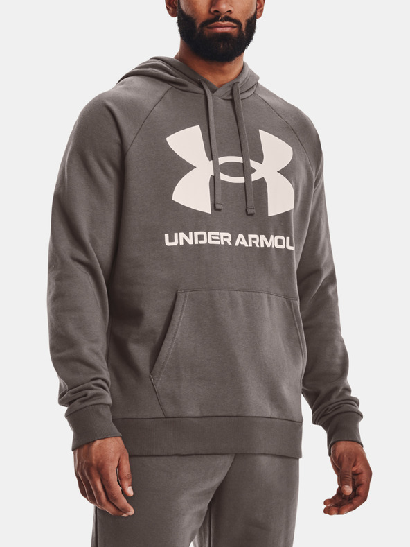 Under Armour UA Rival Fleece Big Logo HD Majica dugih rukava smeđa