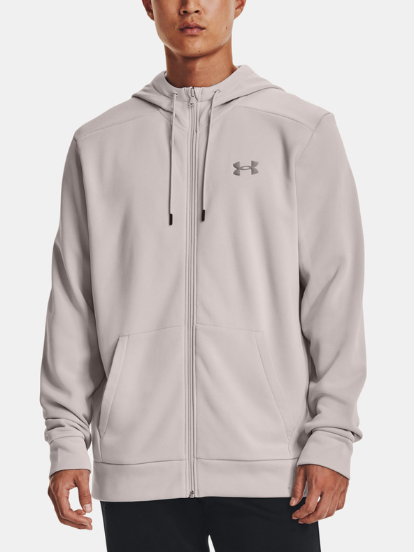 Under Armour UA Armour Fleece FZ Hoodie Majica dugih rukava siva