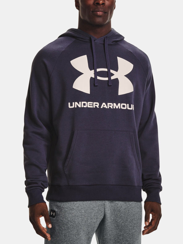 Under Armour UA Rival Fleece Big Logo HD Majica dugih rukava siva