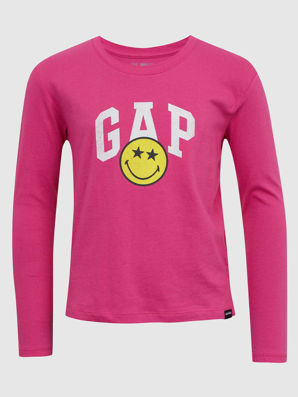 GAP Gap & Smiley® Majica dječja ružičasta