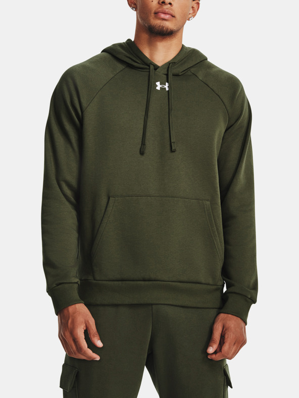 Under Armour UA Rival Fleece Hoodie Majica dugih rukava zelena