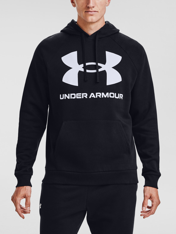 Under Armour UA Rival Fleece Big Logo HD Majica dugih rukava crna