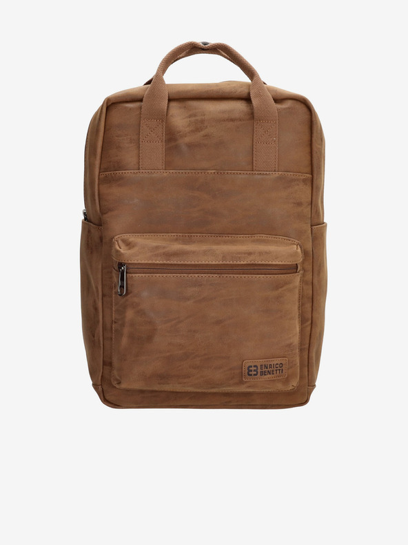 Enrico Benetti Rotterdam 13" Notebook Backpack Camel Ruksak