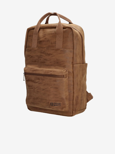 Enrico Benetti Rotterdam 13" Notebook Backpack Camel Ruksak