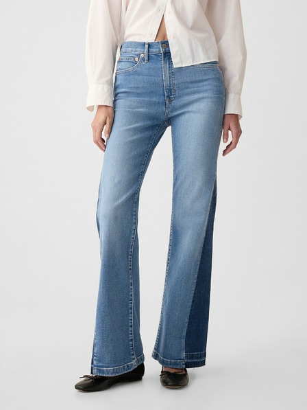 GAP 70s flare High Rise Patched Traperice