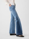 GAP 70s flare High Rise Patched Traperice