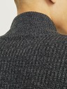 Jack & Jones Sivi muški džemper s patentnim zatvaračem Jack & Jones Lewis