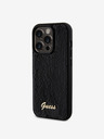 Guess Sequin Script Logo Zadní Kryt pro iPhone 14 Pro Max Black Etui za telefon