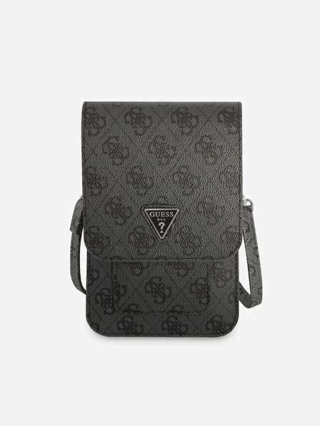 Guess PU 4G Triangle Logo Taška na Telefon Black Etui za telefon