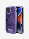 Guess Sequin Script Logo Zadní Kryt pro iPhone 12/12 Pro Purple Etui za telefon