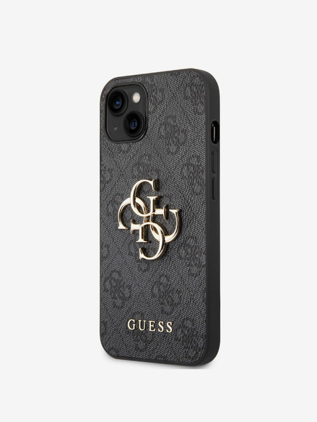 Guess PU 4G Metal Logo iPhone 14 Plus Grey Etui za telefon