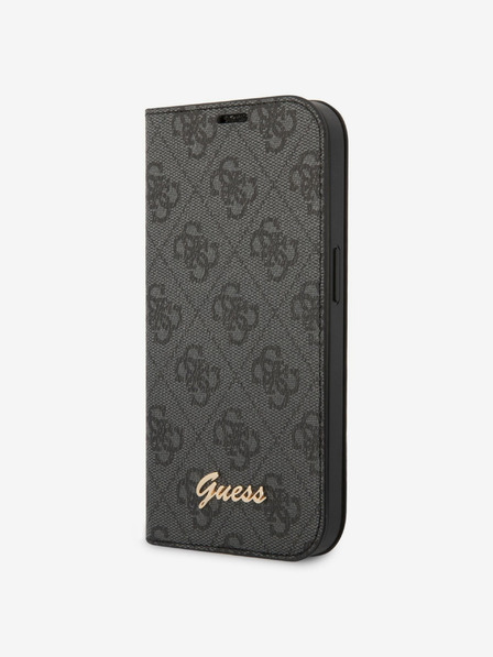 Guess PC/TPU 4G Metal Camera Outline Book iPhone 14 Pro Black Etui