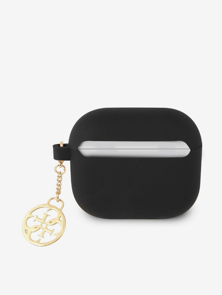 Guess 4G Charm Silikonové AirPods 3 Black Etui