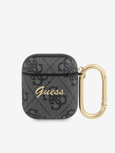 Guess 4G Script PC/PU AirPods 1/2 Black Etui