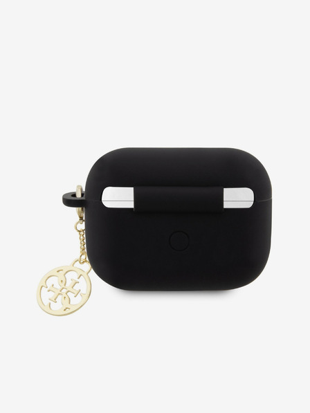 Guess 4G Charm Silikonové AirPods Pro 2 Black Etui