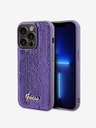 Guess Sequin Script Logo Zadní Kryt pro iPhone 15 Pro Purple Etui za telefon