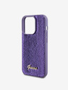 Guess Sequin Script Logo Zadní Kryt pro iPhone 15 Pro Purple Etui za telefon