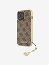 Guess 4G Charm Zadní Kryt pro iPhone 13 Pro Brown Etui za telefon