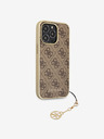 Guess 4G Charm Zadní Kryt pro iPhone 13 Pro Brown Etui za telefon