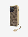 Guess 4G Charm Zadní Kryt pro iPhone 13 Pro Max Brown Etui za telefon