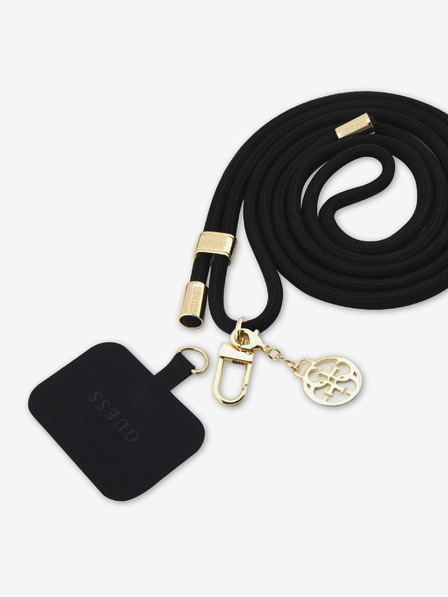 Guess Crossbody Cord 4G Charm Gold/Black Etui za telefon