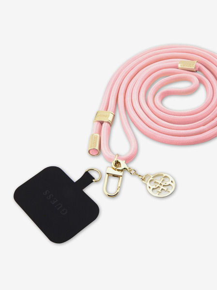 Guess Crossbody Cord 4G Charm Gold/Pink Etui za telefon