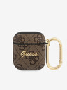 Guess 4G Script PC/PU Airpods 1/2 Brown Etui