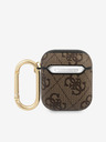 Guess 4G Script PC/PU Airpods 1/2 Brown Etui