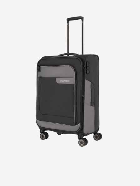 Travelite Viia 4w M Anthracite Kofer