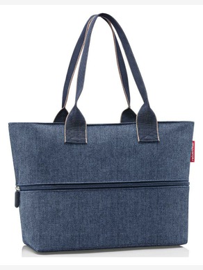 Reisenthel Shopper E1 Herringbone Dark Blue Torba