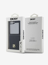 DKNY PU Leather Stack Logo Zadní Kryt pro Samsung Galaxy Z Flip 6 Black Etui za telefon