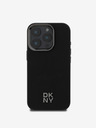 DKNY PU Leather Stack Logo Magsafe  iPhone 16 Pro Black Etui za telefon