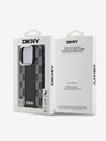 DKNY PU Leather Checkered Pattern Magsafe iPhone 16 Pro Max Black Etui za telefon