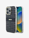 DKNY PC/TPU Repeat Pattern Tonal Stripe Magsafe Zadní Kryt pro iPhone 16 Pro Max Black Etui za telefon