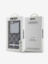 DKNY PU Leather Checkered Pattern and Stripe Samsung Galaxy Z Flip 6 Black Etui za telefon