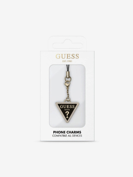 Guess Přívěsek Strass Triangle Metal Logo Etui za telefon